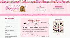 Desktop Screenshot of honeybeefabrics.com